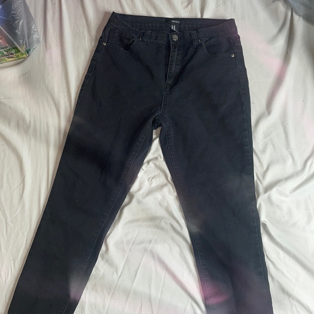 black jeans forever 21 Size US 28 barely worn